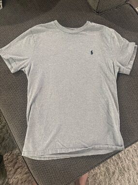 Ralph Lauren Gray Pullover boys tee with Polo Label